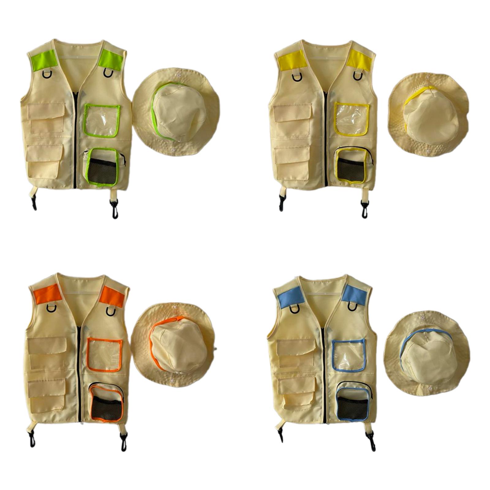 Outdoor Adventure For Toddlers - Kids Explorer Vest Hat Kids Camping