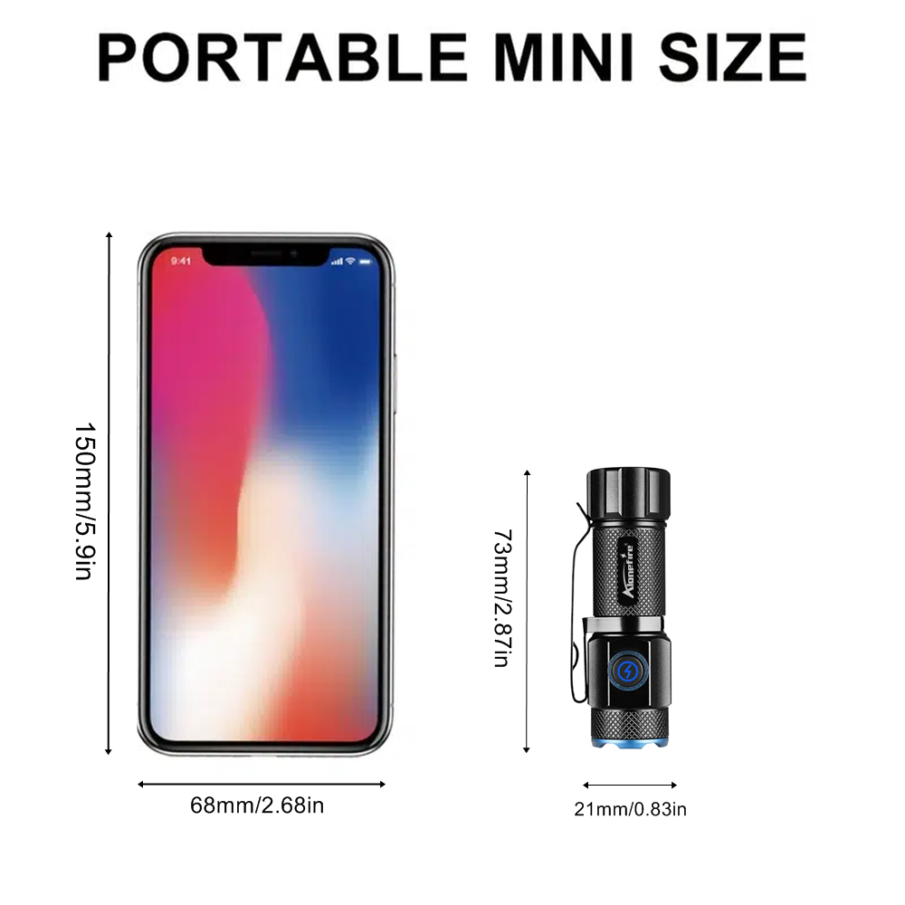 6500K Mini Flashlight High Bri - Outdoor Adventure With No Backpack recensie en prijs