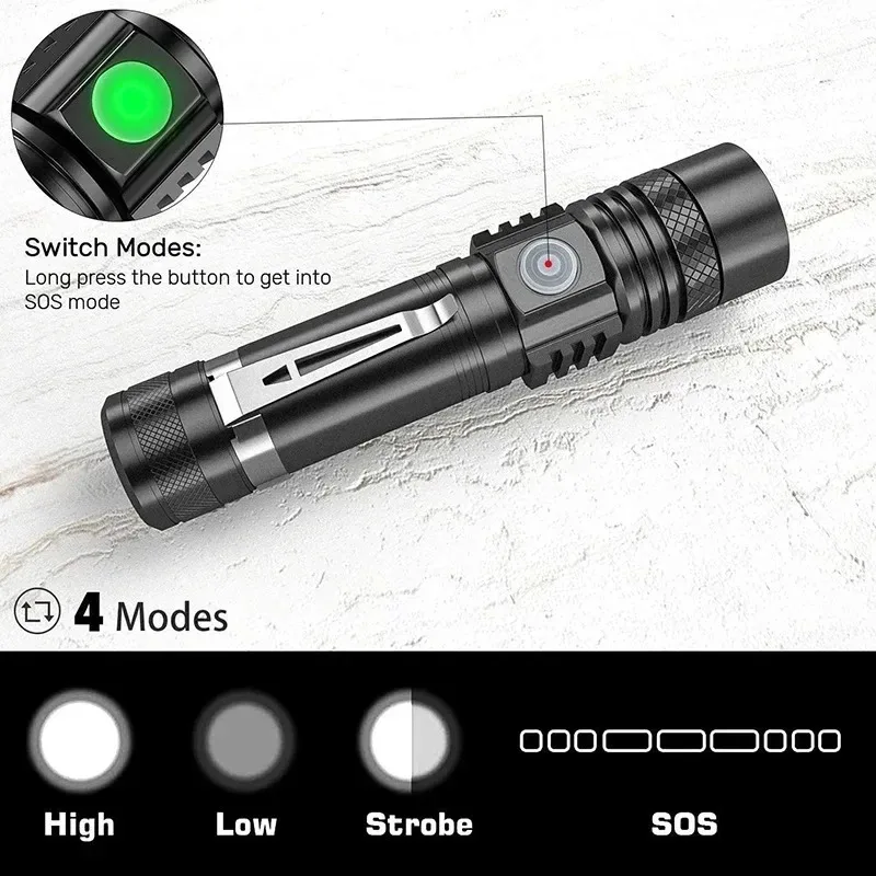Rechargeable T6 Handheld Flash - Outdoor Adventure Travel recensie en prijs