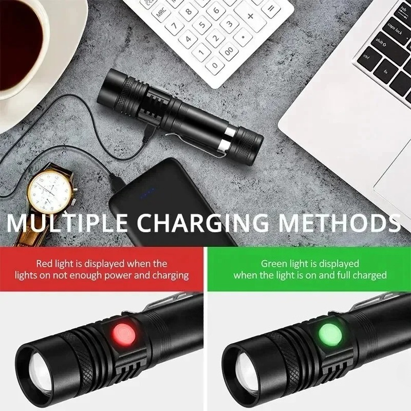 Rechargeable T6 Handheld Flash - Outdoor Adventure Travel recensie en prijs