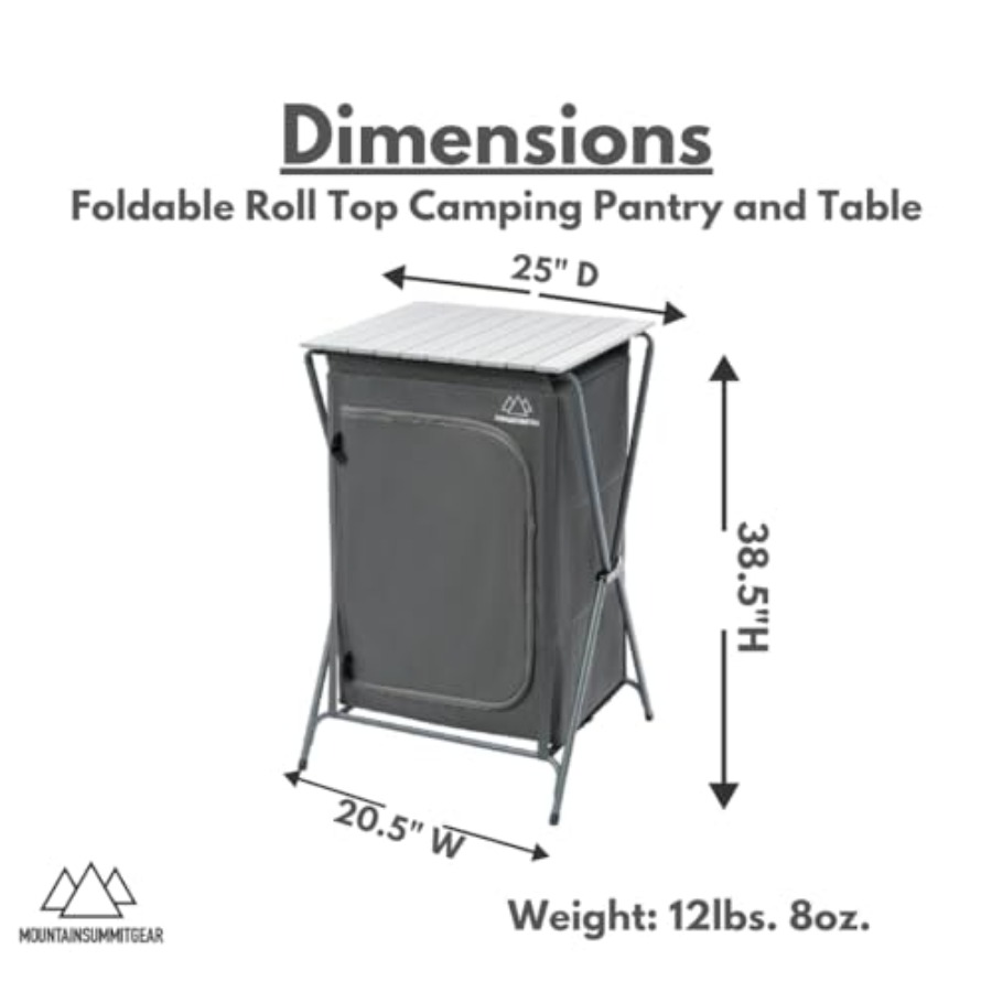 Foldable Roll Top Camping Pant - Outdoor Adventure Table With Storage recensie en prijs