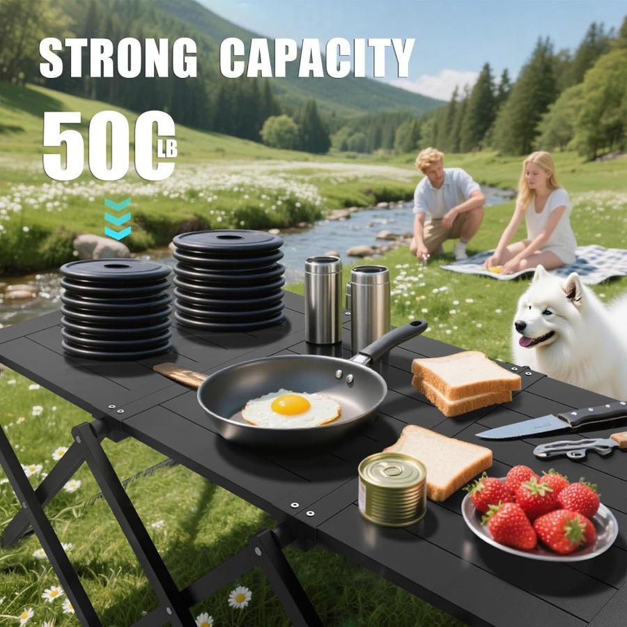 2in1 Aluminum Folding Camping  - Outdoor Adventure Table With Storage recensie en prijs