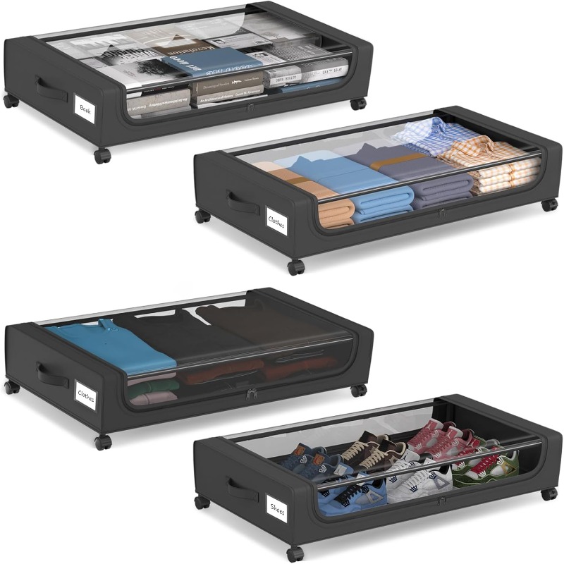 4-Pack Large Under Bed Storage - Space Blanket Heavy recensie en prijs