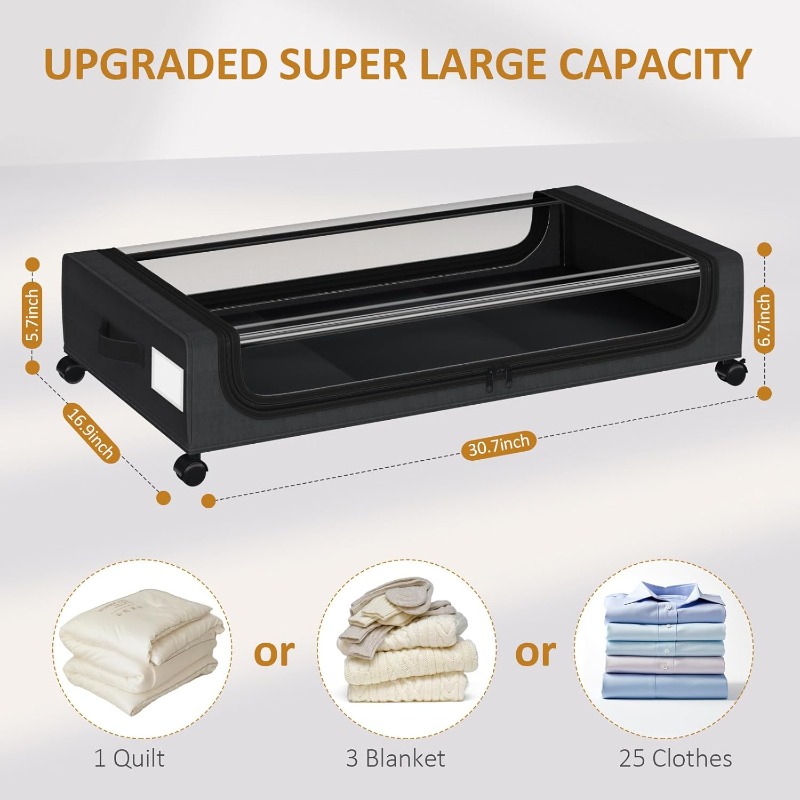 4-Pack Large Under Bed Storage - Space Blanket Heavy recensie en prijs