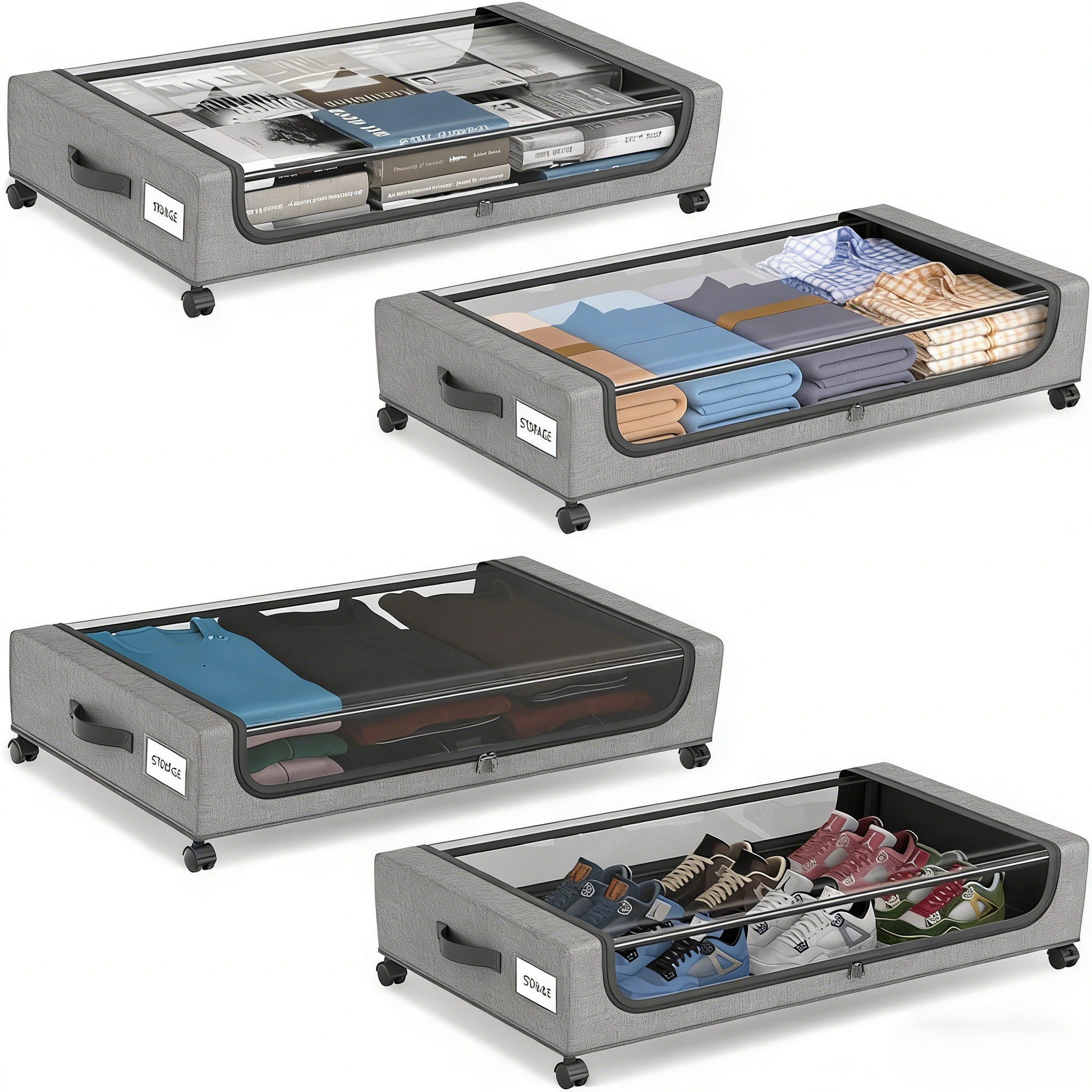 4-Pack Large Under Bed Storage - Space Blanket Heavy recensie en prijs