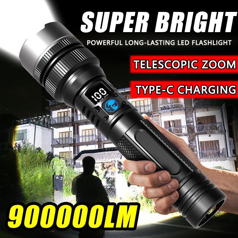 900000LM Powerful LED Flashlig - Outdoor Adventure Travel recensie en prijs