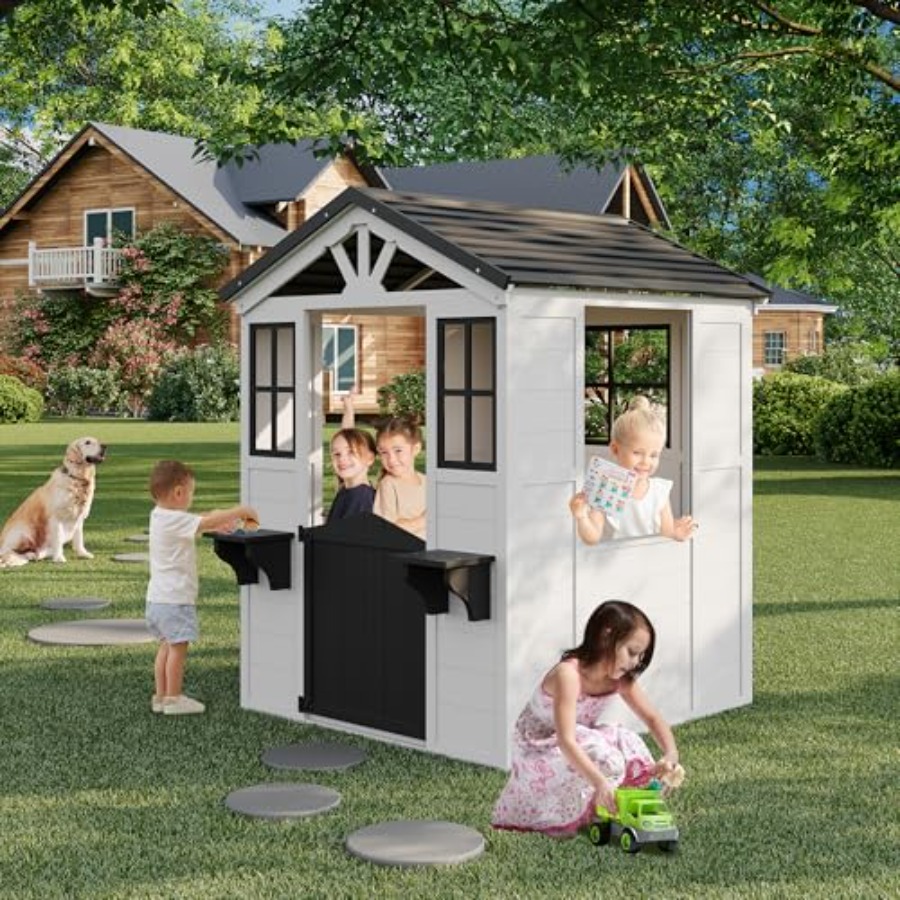 Cedar Wooden Playhouse with Pl - Outdoor Adventure For Toddlers recensie en prijs