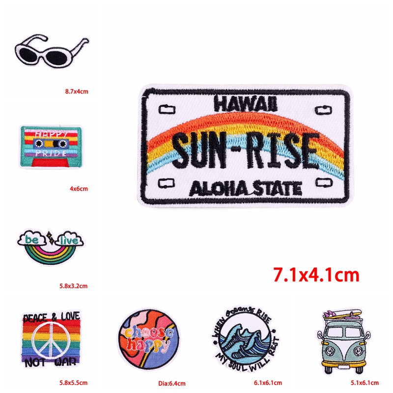 10PCS Iron On Patches Outdoor  - Outdoor Adventure Travel Show recensie en prijs