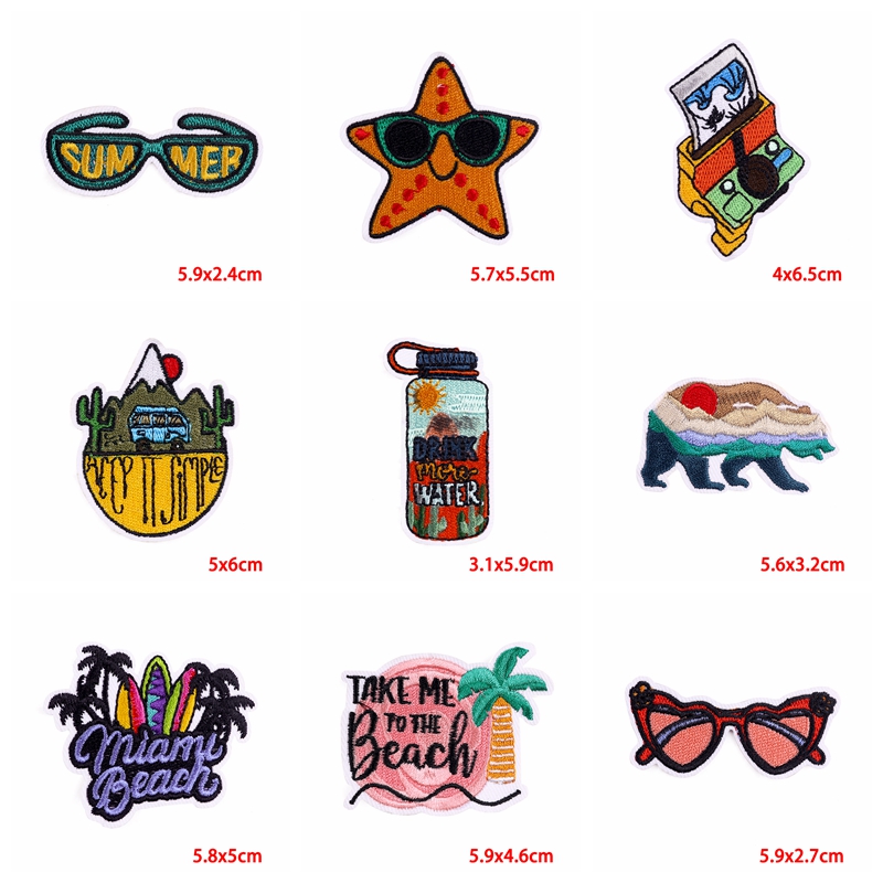 10PCS Iron On Patches Outdoor  - Outdoor Adventure Travel Show recensie en prijs