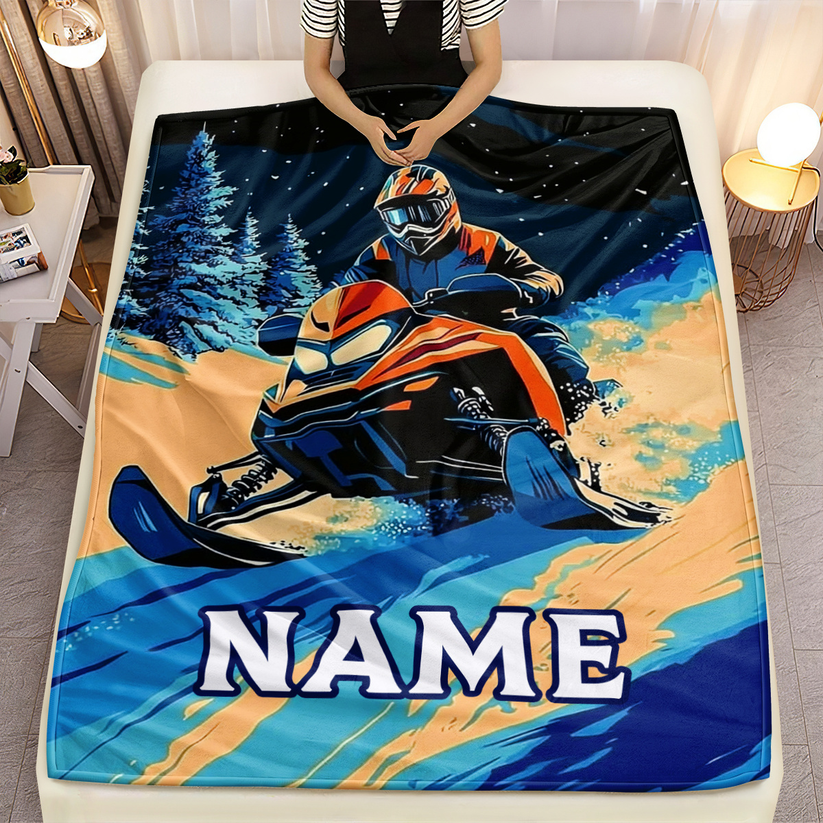 Personalized Snowmobile Blanke - Outdoor Adventure Names recensie en prijs