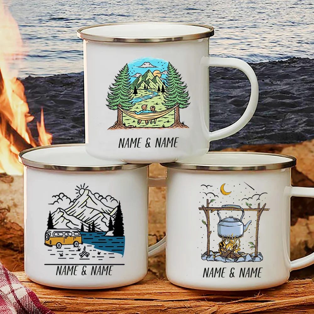 Enamel Mug with Personalized N - Outdoor Adventure Names recensie en prijs