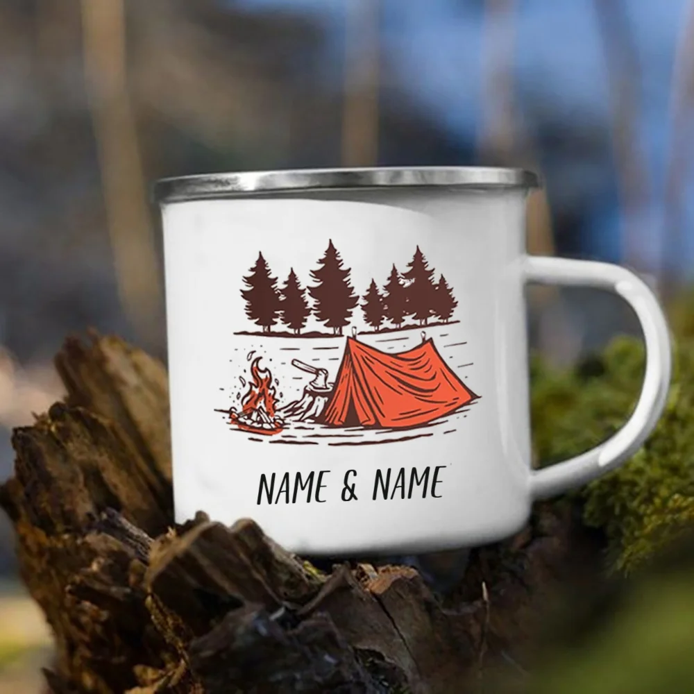 Enamel Mug with Personalized N - Outdoor Adventure Names recensie en prijs