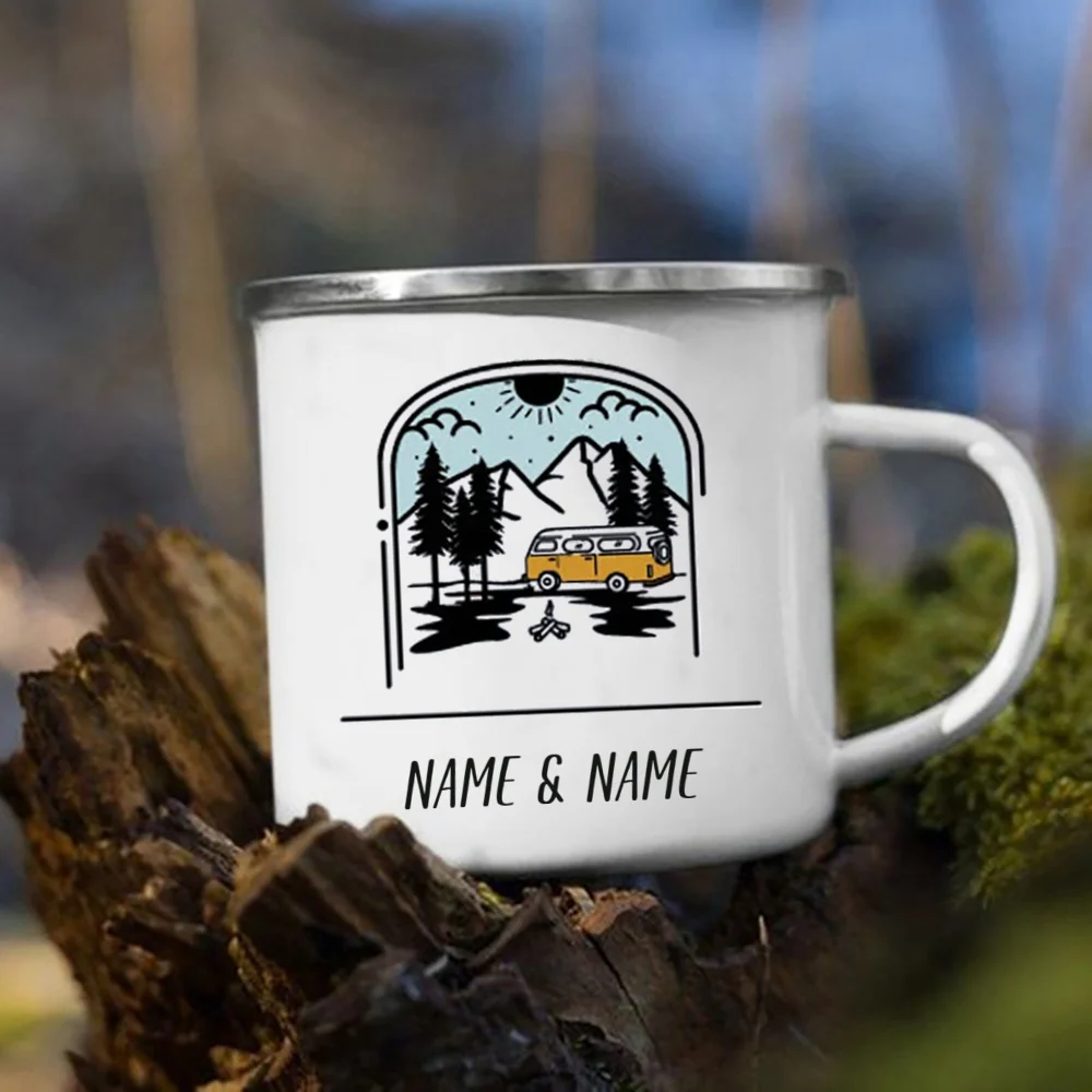 Enamel Mug with Personalized N - Outdoor Adventure Names recensie en prijs