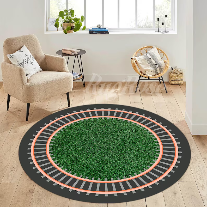 Round Kids Train Rug, Nursery  - Outdoor Adventure For Toddlers recensie en prijs
