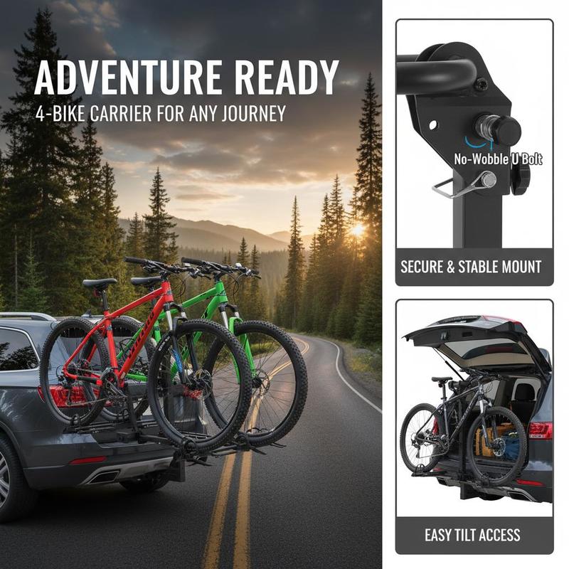 Vehicle Bicycle Carrier 4-Bike - Outdoor Adventure Travel recensie en prijs
